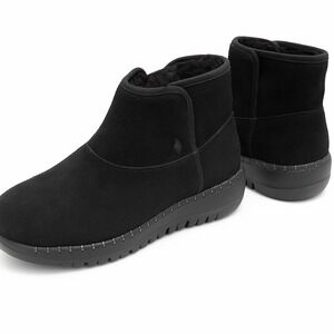 Skechers Gowalk Booties Women's Size 9.5 Fur Lined Suede Leather Snow Boots Warm